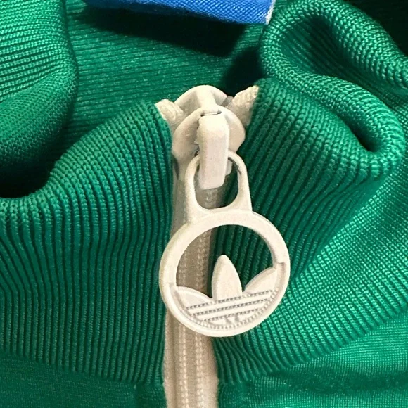 Vintage Adidas Men’s green Label Ultrastar Nylon Zip Up Track Jacket size M - Picture 2 of 6